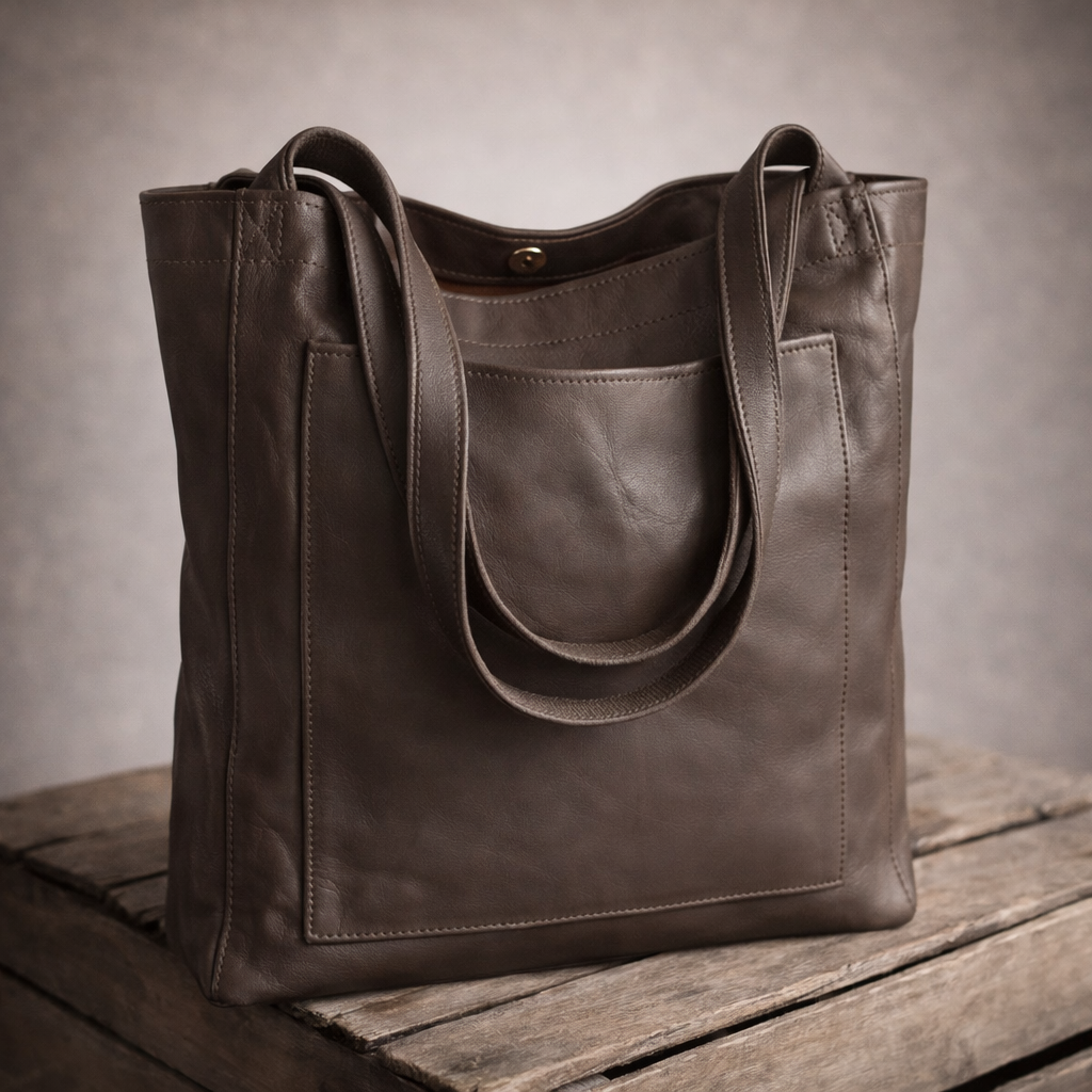 Bolso de piel moderno y elegante