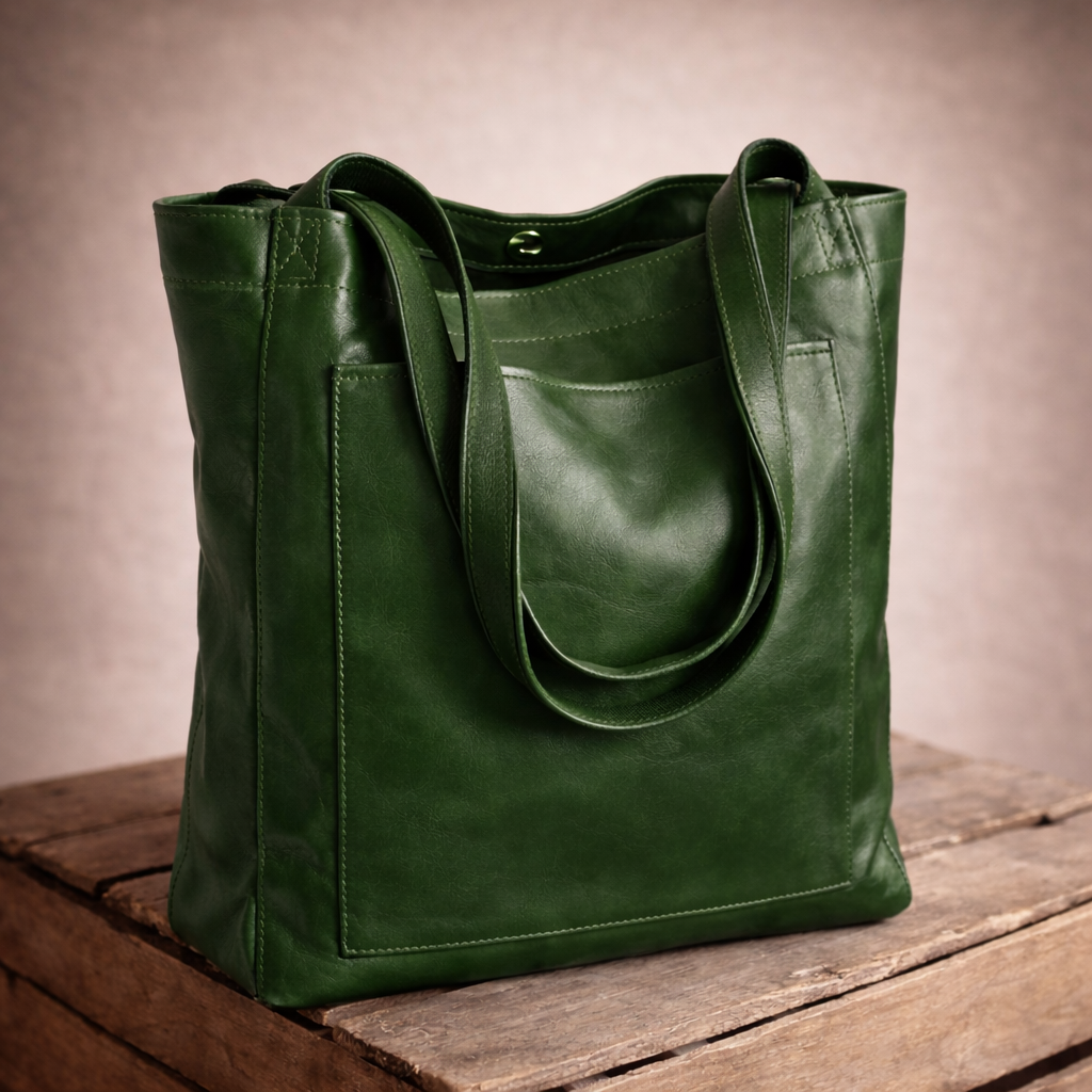 Bolso de piel moderno y elegante